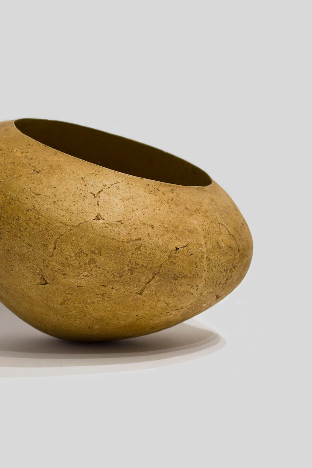 detail of ceiling lamp morphe made of papier mache