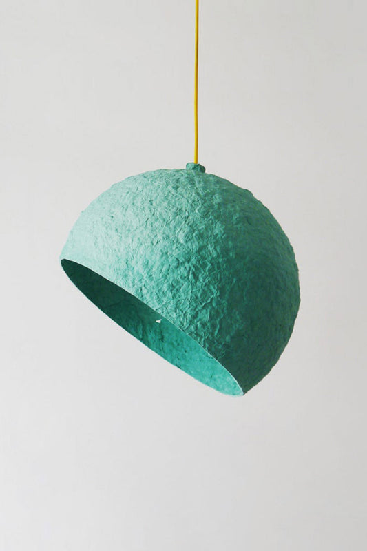 turquoise hanging lamp globe