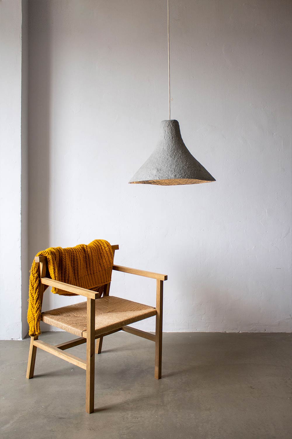 Paper Mache Lamp Shade Rumcajs - Crea-Re Studio