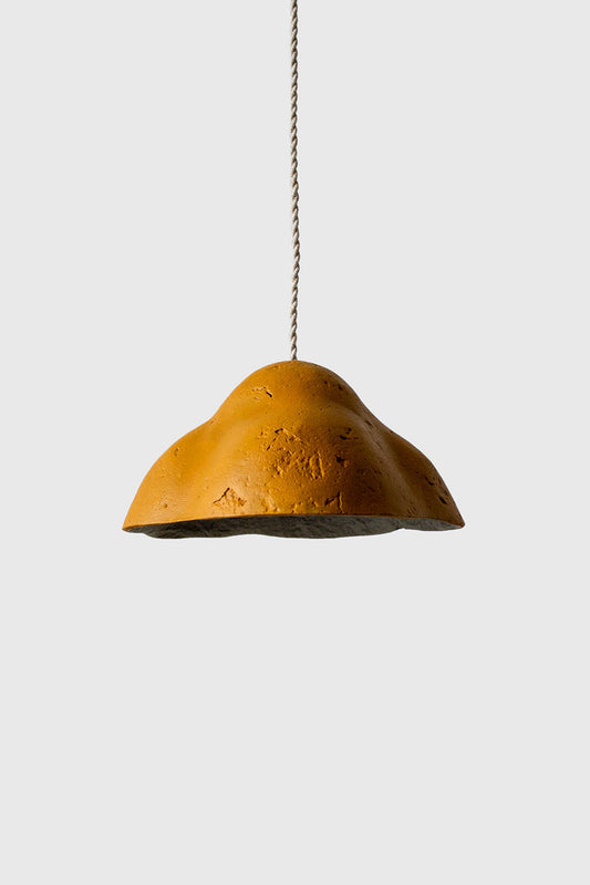 Paper Mache Pendant Light Marigold - Crea-Re Studio