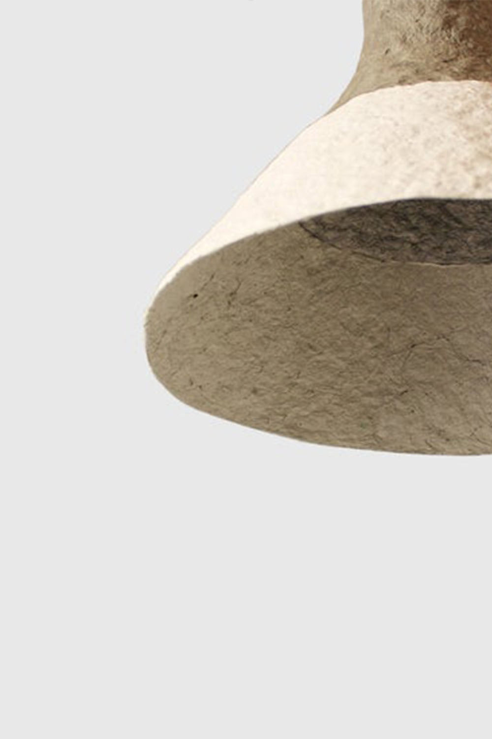 detail of paper pulp lamp cypisek