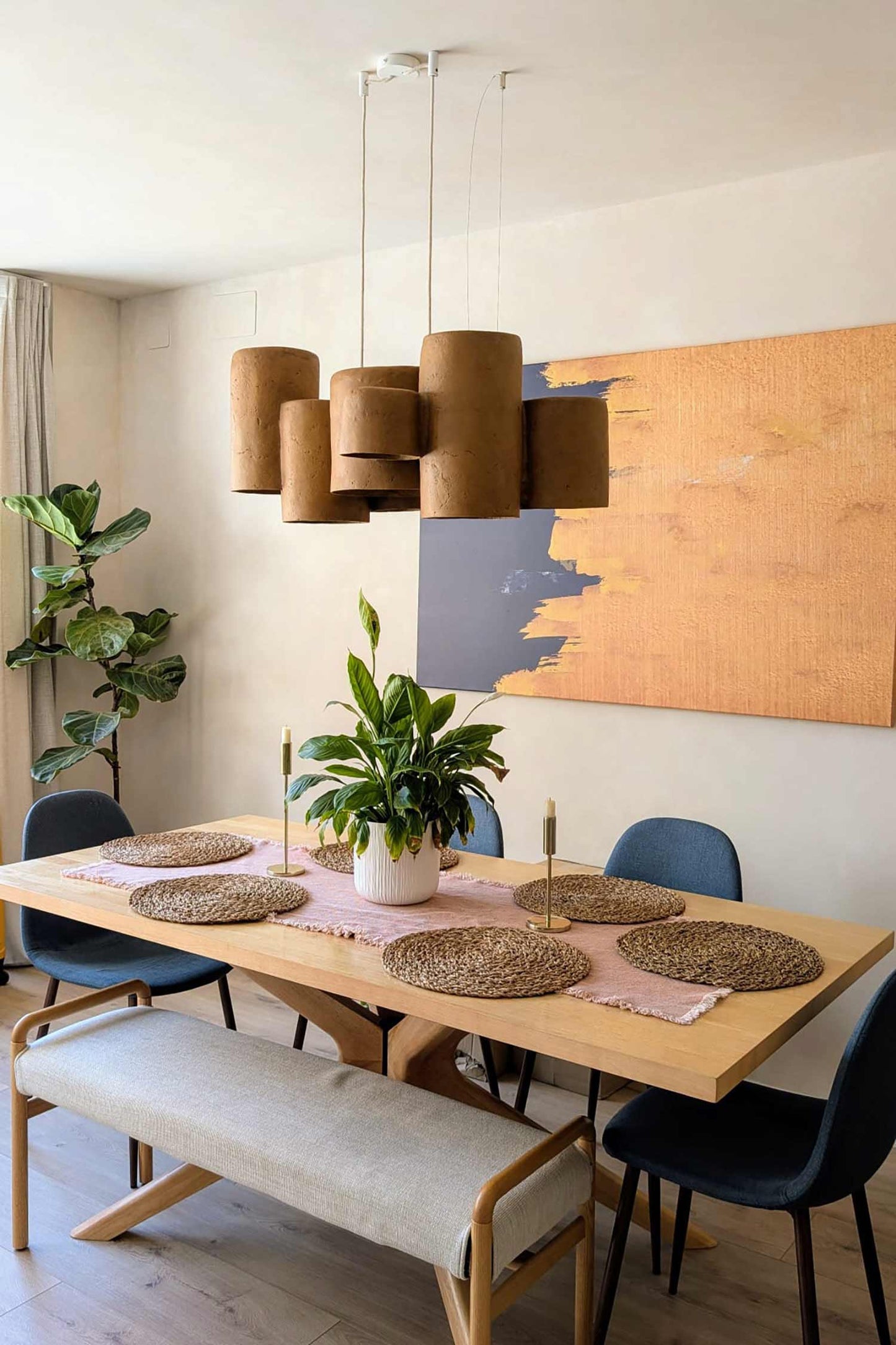 Lámpara arquitectónica de papel maché Alcazar