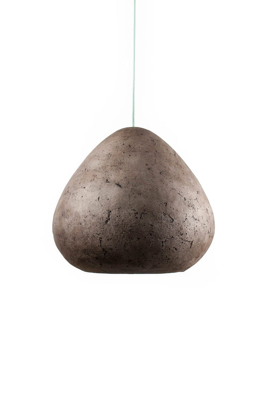 Ceiling Lamp Morphe Giant in brown made of paper mache