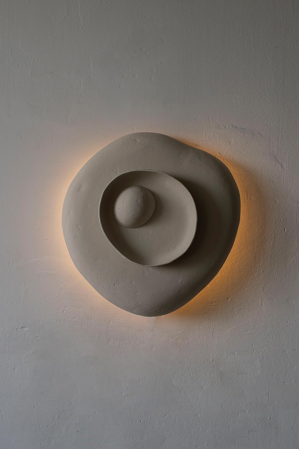 Decorative white wall light