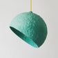 turquoise hanging lamp globe 