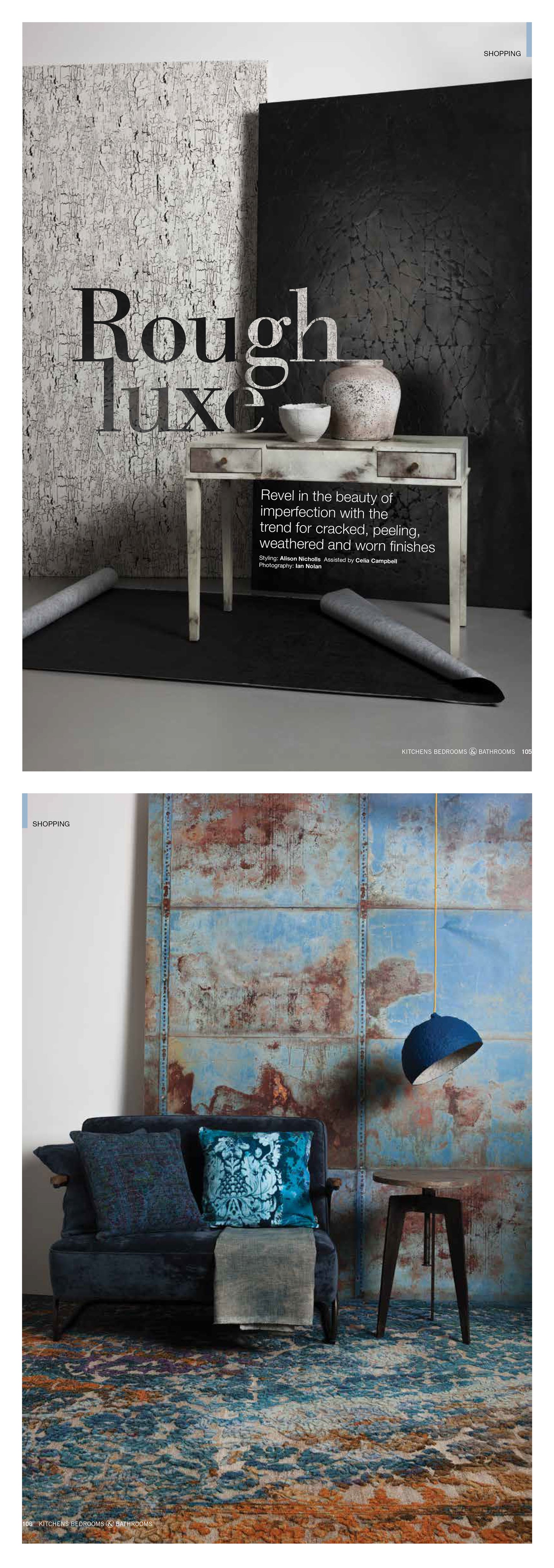 article in the press with crea-re studio paper mache lamps