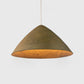 green light fixture conica made of paper pulp