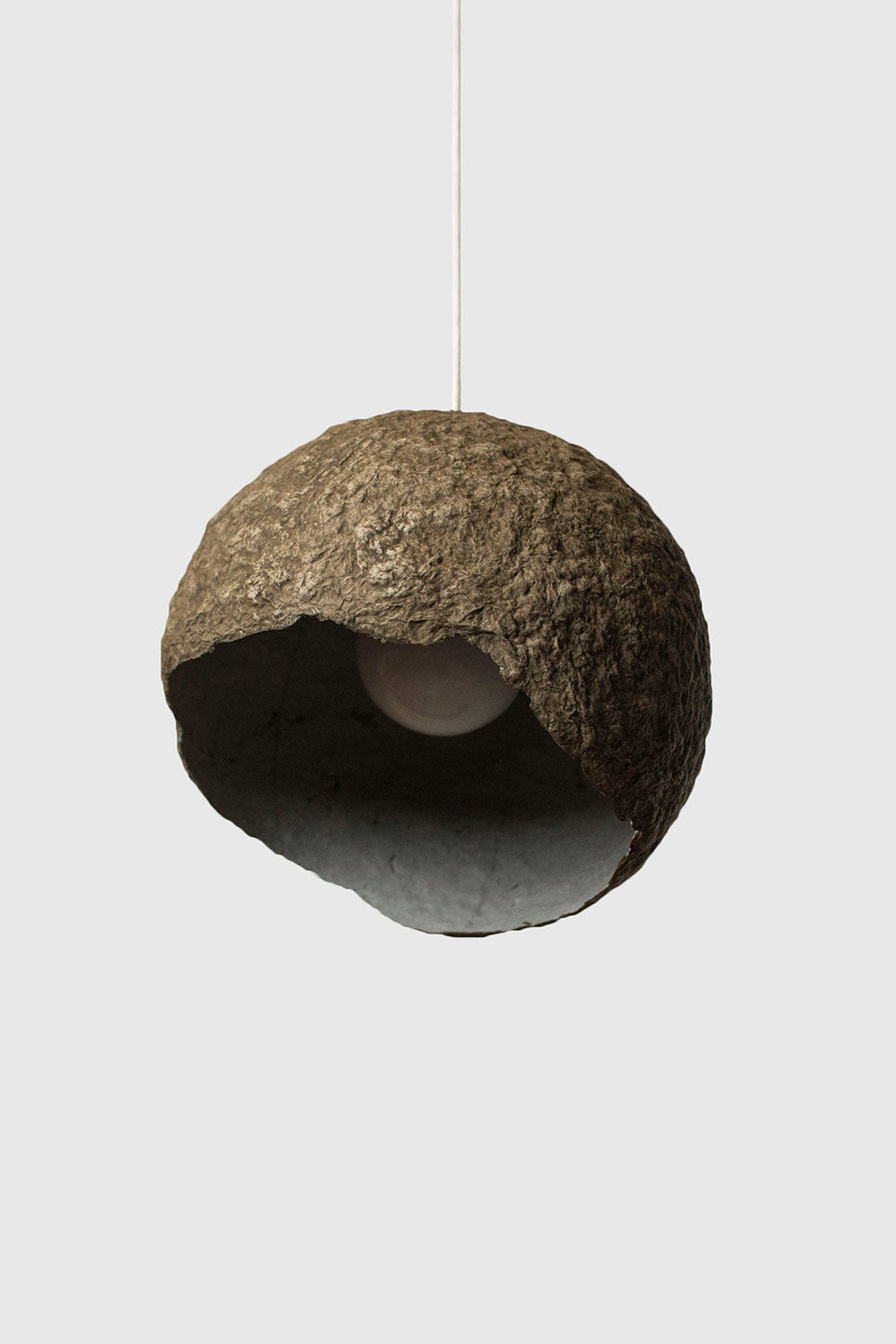 Paper mache Globe lamp