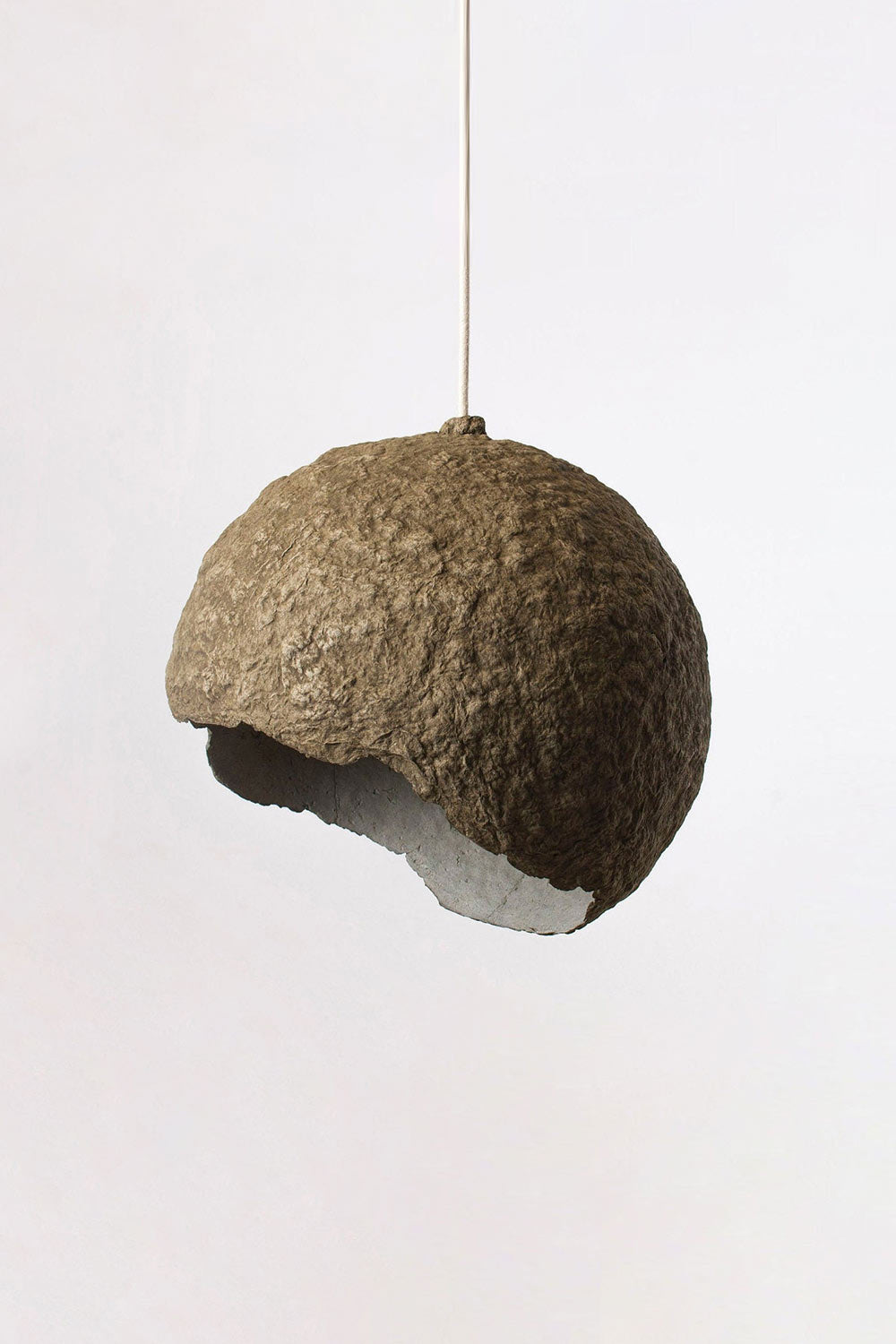 Paper mache Globe lamp
