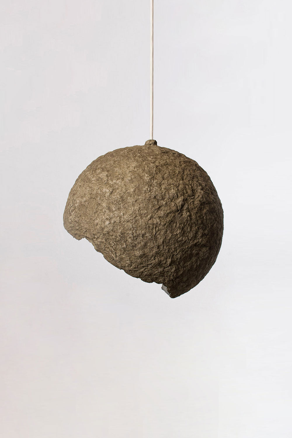 Paper mache Globe lamp