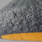 detail of grey paper pulp lamp mizuko