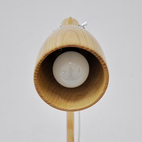 Wooden part of table lamp
